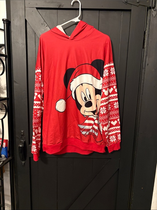 Disney Other - Disney Red and White Mickey Crew Sweatshirt